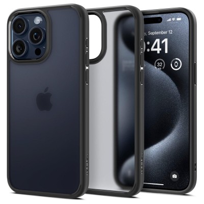 Чохол Spigen для iPhone 15 Pro Max, Ultra Hybrid, Frost Black (ACS06568)