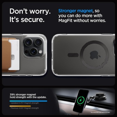 Чохол Spigen для iPhone 15 Pro, Ultra Hybrid MagFit, Carbon Fiber (ACS06717)