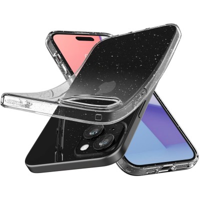 Чохол Spigen для iPhone 15, Liquid Crystal Glitter, Crystal Quartz (ACS06788)