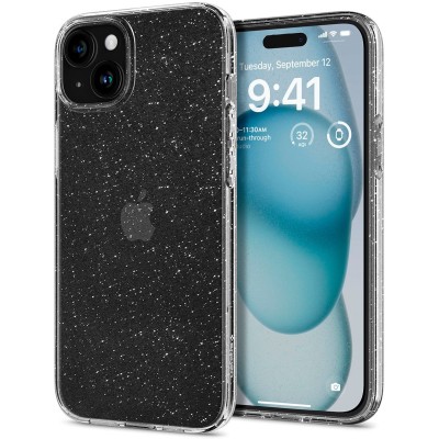 Чохол Spigen для iPhone 15, Liquid Crystal Glitter, Crystal Quartz (ACS06788)