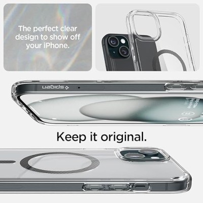 Чохол Spigen для iPhone 15, Ultra Hybrid MagFit, Carbon Fiber (ACS06805)