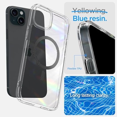 Чохол Spigen для iPhone 15, Ultra Hybrid MagFit, Carbon Fiber (ACS06805)