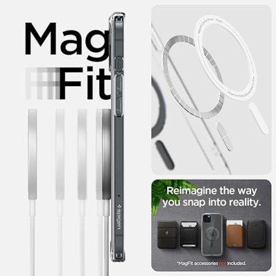 Чохол Spigen для iPhone 15, Ultra Hybrid MagFit, Carbon Fiber (ACS06805)