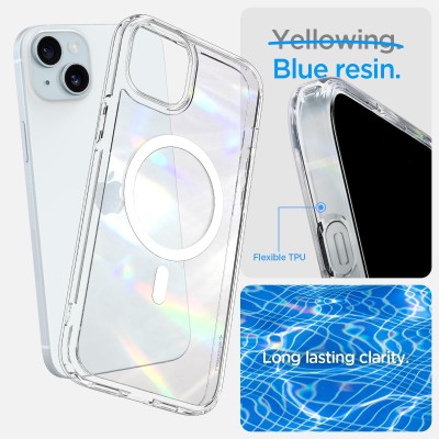 Чохол Spigen для iPhone 15, Ultra Hybrid MagFit, White (ACS06802)