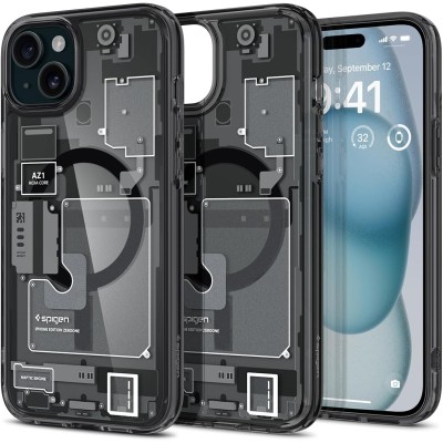 Чохол Spigen для iPhone 15, Ultra Hybrid MagFit, Zero One (ACS06806)