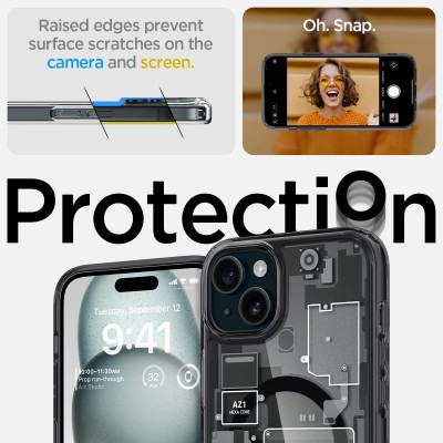 Чохол Spigen для iPhone 15, Ultra Hybrid MagFit, Zero One (ACS06806)
