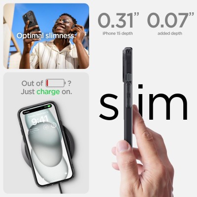 Чохол Spigen для iPhone 15, Ultra Hybrid MagFit, Zero One (ACS06806)
