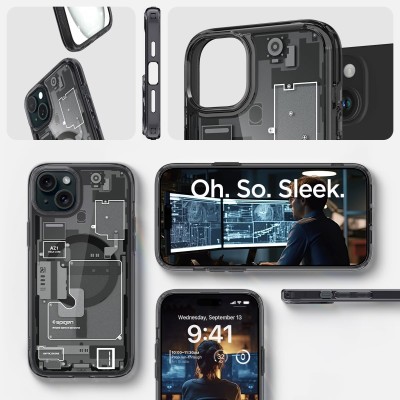 Чохол Spigen для iPhone 15, Ultra Hybrid MagFit, Zero One (ACS06806)
