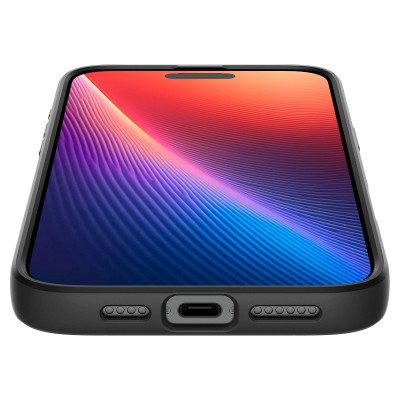 Чохол Spigen для iPhone 16 Pro, Liquid Air, Matte Black (ACS08117)