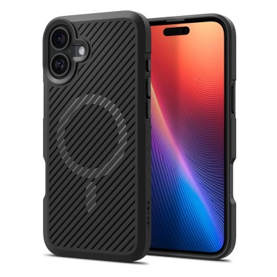 Чохол Spigen для iPhone 16, Core Armor MagFit, Matte Black (ACS08221)