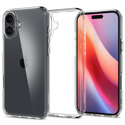 Чохол Spigen для iPhone 16, Ultra Hybrid, Crystal Clear (ACS08197)