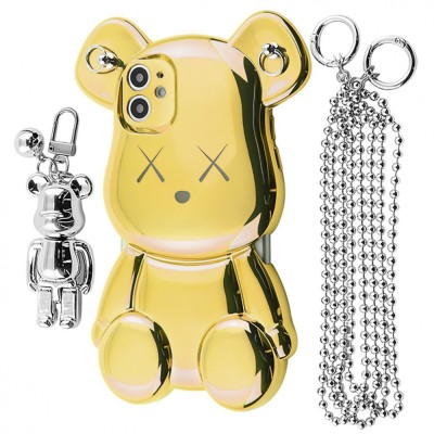 Чохол Teddy Bear Case with Strap iPhone 11 gold