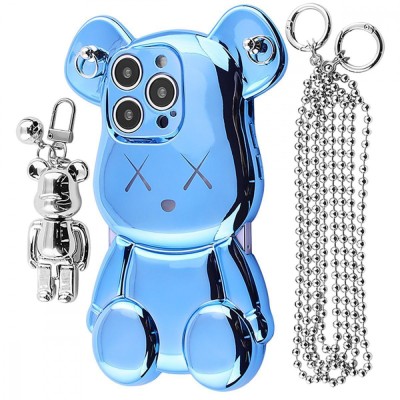 Чохол Teddy Bear Case with Strap iPhone 12 Pro Max sierra blue