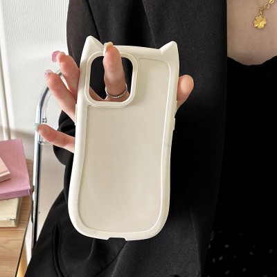 Чохол TPU Cat для Apple iPhone 15 Pro (6.1") Antique White Чохол TPU Cat для Apple iPhone 15 Pro (6.1") Antique White