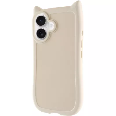 Чохол TPU Cat для Apple iPhone 16 (6.1") Antique White