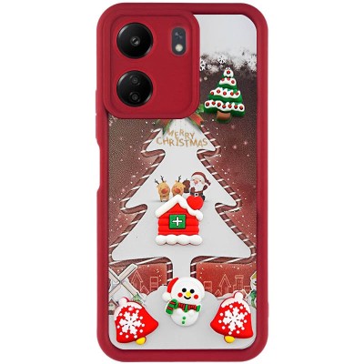 Чохол TPU Christmas Toys для Xiaomi Redmi 13C / Poco C65 Red