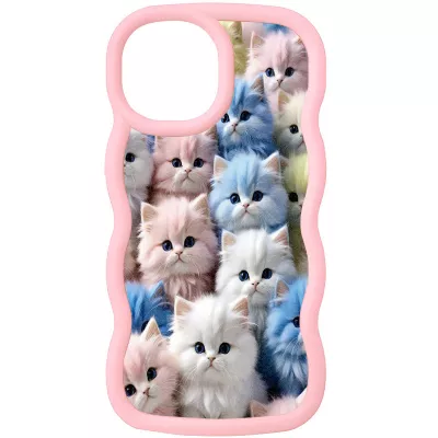 Чохол TPU Cloudy Pictures для Apple iPhone 15 (6.1") Kittens