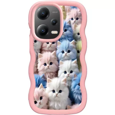 Чохол TPU Cloudy Pictures для Xiaomi Poco X5 5G / Redmi Note 12 5G Kittens
