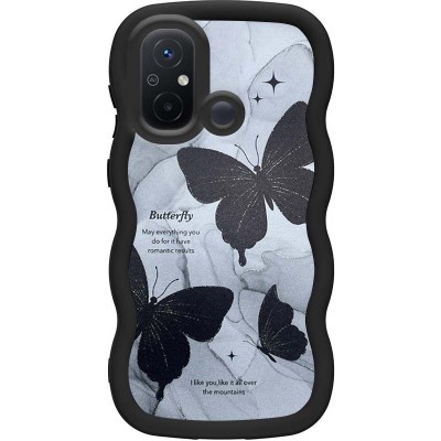 Чохол TPU Cloudy Pictures для Xiaomi Redmi 12C / Poco C55 Butterflies