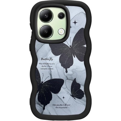 Чохол TPU Cloudy Pictures для Xiaomi Redmi Note 13 Pro 4G / Poco M6 Pro 4G Butterflies