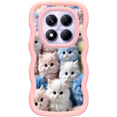 Чохол TPU Cloudy Pictures для Xiaomi Redmi Note 14 Pro 5G / Poco X7 Kittens