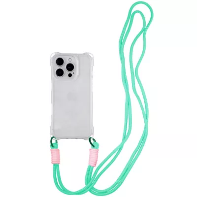 Чохол TPU CrossBody with straps для Apple iPhone 13 Pro (6.1") Transparent