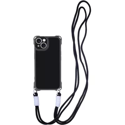 Чохол TPU CrossBody with straps для Apple iPhone 15 (6.1") Black
