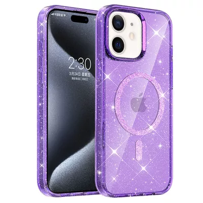 Чохол TPU Eclipse Sparkle (MagFit) для Apple iPhone 11 (6.1") Purple
