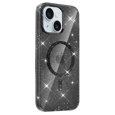 Чохол TPU Eclipse Sparkle (MagFit) для Apple iPhone 14 / 13 (6.1") Black