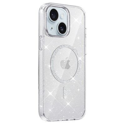Чохол TPU Eclipse Sparkle (MagFit) для Apple iPhone 14 / 13 (6.1") Clear
