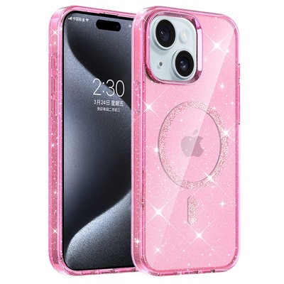 Чохол TPU Eclipse Sparkle (MagFit) для Apple iPhone 14 / 13 (6.1") Pink Чохол TPU Eclipse Sparkle (MagFit) для Apple iPhone 14 / 13 (6.1") Pink