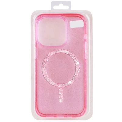 Чохол TPU Eclipse Sparkle (MagFit) для Apple iPhone 15 Pro (6.1") Pink
