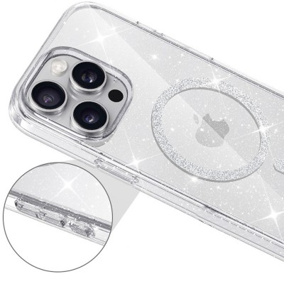 Чохол TPU Eclipse Sparkle (MagFit) для Apple iPhone 15 Pro Max (6.7") Clear