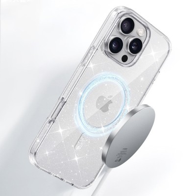 Чохол TPU Eclipse Sparkle (MagFit) для Apple iPhone 16 Pro (6.3") Clear Чохол TPU Eclipse Sparkle (MagFit) для Apple iPhone 16 Pro (6.3") Clear