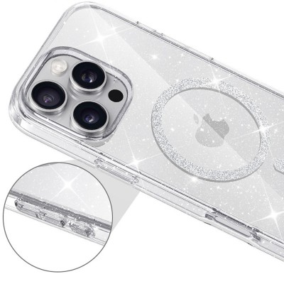 Чохол TPU Eclipse Sparkle (MagFit) для Apple iPhone 16 Pro (6.3") Clear Чохол TPU Eclipse Sparkle (MagFit) для Apple iPhone 16 Pro (6.3") Clear