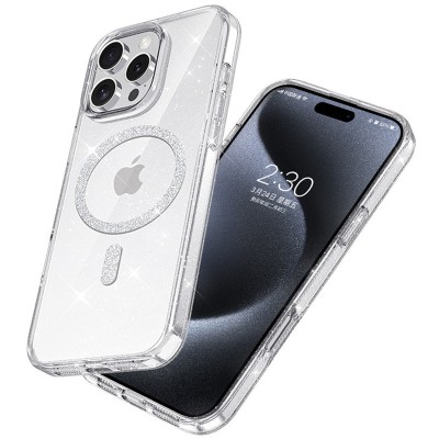 Чохол TPU Eclipse Sparkle (MagFit) для Apple iPhone 16 Pro (6.3") Clear Чохол TPU Eclipse Sparkle (MagFit) для Apple iPhone 16 Pro (6.3") Clear