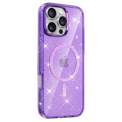 Чохол TPU Eclipse Sparkle (MagFit) для Apple iPhone 16 Pro (6.3") Purple