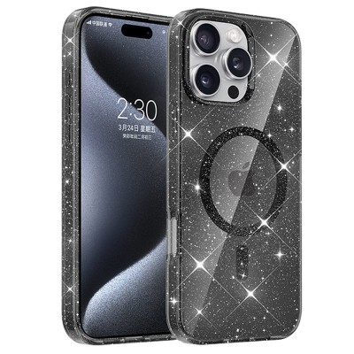 Чохол TPU Eclipse Sparkle (MagFit) для Apple iPhone 16 Pro Max (6.9") Black