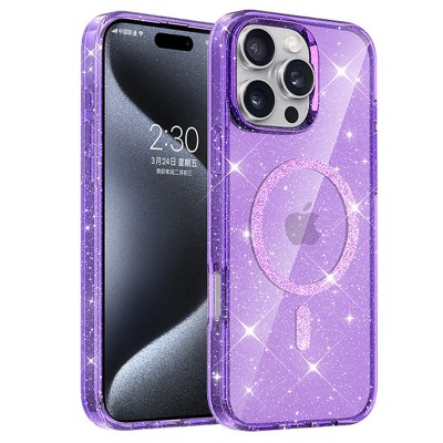 Чохол TPU Eclipse Sparkle (MagFit) для Apple iPhone 16 Pro Max (6.9") Purple Чохол TPU Eclipse Sparkle (MagFit) для Apple iPhone 16 Pro Max (6.9") Purple