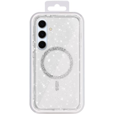 Чохол TPU Eclipse Sparkle (MagFit) для Samsung Galaxy S25 Transparent Чохол TPU Eclipse Sparkle (MagFit) для Samsung Galaxy S25 Transparent