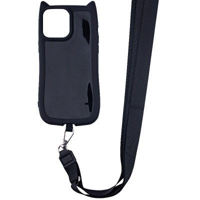 Чохол TPU GETMAN Cat with straps для Apple iPhone 12 Pro Max (6.7") Black