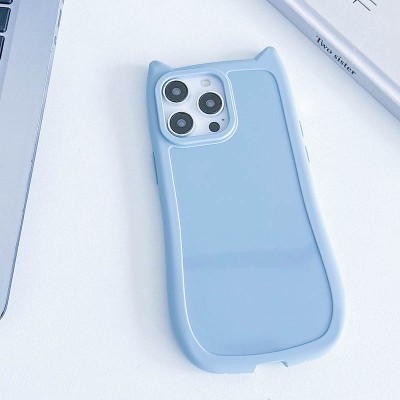 Чохол TPU GETMAN Cat with straps для Apple iPhone 15 Pro (6.1") Blue Чохол TPU GETMAN Cat with straps для Apple iPhone 15 Pro (6.1") Blue