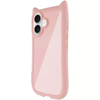 Чохол TPU GETMAN Cat with straps для Apple iPhone 16 (6.1") Pink
