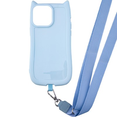 Чохол TPU GETMAN Cat with straps для Apple iPhone 16 Pro Max (6.9") Blue