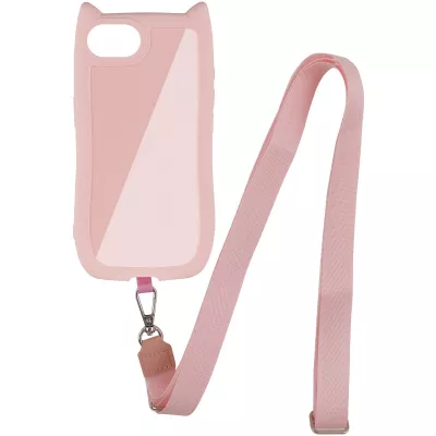 Чохол TPU GETMAN Cat with straps для Apple iPhone 16e (6.1") Pink