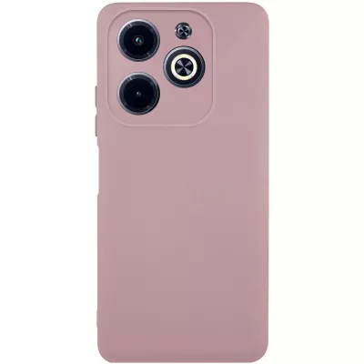 Чохол TPU GETMAN Liquid Silk Full Camera для Infinix Hot 40i Рожевий / Pink Sand