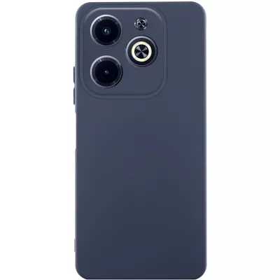 Чохол TPU GETMAN Liquid Silk Full Camera для Infinix Hot 40i Синій / Midnight Blue