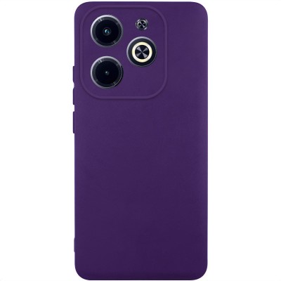 Чохол TPU GETMAN Liquid Silk Full Camera для Infinix Hot 40i Темно фіолетовий / Dark Purple Чохол TPU GETMAN Liquid Silk Full Camera для Infinix Hot 40i Темно фіолетовий / Dark Purple