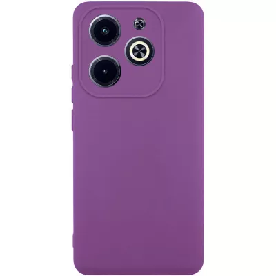 Чохол TPU GETMAN Liquid Silk Full Camera для Infinix Hot 40i Фіолетовий / Grape
