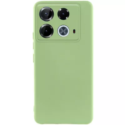 Чохол TPU GETMAN Liquid Silk Full Camera для Infinix Note 40 4G Зелений / Pistachio